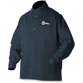 Miller Electric Flame-Resistant Jacket,Gray,Size S