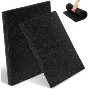 2 Pack Aquarium Sponge Filter Pad, Bio Filter Media Pad, 19.6" x 19.6"x 1.6" Cut-to-Size Open Cell Foam Sheet Replacement Foam Cover for Fish Tank Filter, 30 PPI