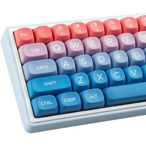 PBT Keycaps 143 Keys MOA Profile Cute Candy Color Keycaps Dye-Sublimation Fairy Tales Keycaps Set Custom Keycaps for Cherry Gateron MX Swithes Mechanical Keyboards