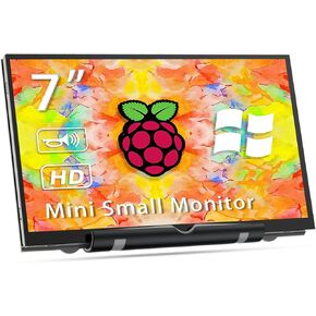 7'' Raspberry Pi Display,800x480 HDMI Mini Small Monitor with Dual-Speaker,LCD Screen for Raspberry Pi 4/3/2/Zero/B/B+ Win11/10/8/7 (Non-Touch)