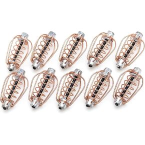 Carp Feeder - Fishing Feeder for Carp, Crucian of Pear Form - Cage for Carp Fishing with Spring, 10 Pcs - Carp Fishing Equipment