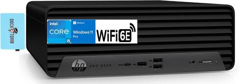 كمبيوتر سطح المكتب HP ProDesk 400 G9 Essential Business Mini (6-Core Intel i5-12500، ذاكرة وصول عشوائي 32 جيجابايت، 4 تيرابايت PCIe SSD، WiFi 6E، بلوتوث 5.2، RJ-45، Win 11 Pro) مع لوحة مفاتيح وماوس وموسع منفذ USB DKZ in Saudi Arabia