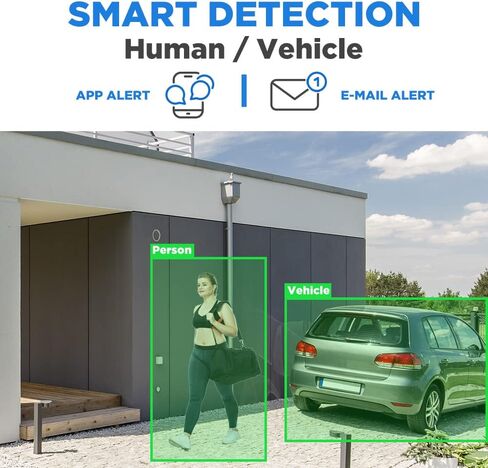 نظام كاميرا GW Security 16 قناة 4K NVR 8MP AI للكشف عن الإنسان والمركبات مع ميكروفون 16 UHD 4K 2160P PoE خارجي/داخلي مقاوم للماء IP Security Turret (أبيض) in Kuwait