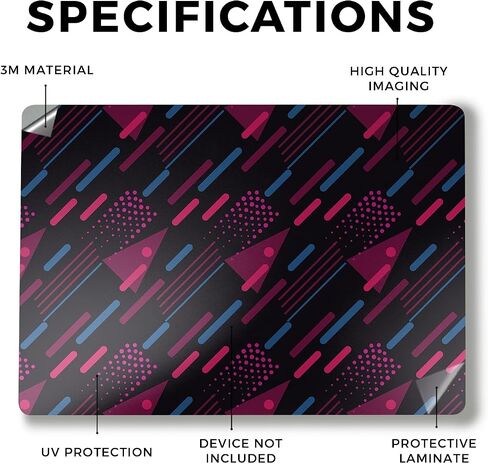 Laptop Skin Compatible with Alienware M18 R2 (2024) - Magenta Rain - Premium 3M Vinyl Protective Wrap Decal Cover - Easy to Apply | Crafted in The USA by MightySkins in Kuwait
