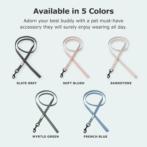 FuzzYard Life Dog Lead | Size L | Stylish Premium Cotton Design in French Blue Perfect for Everyday Walking and Training in Kuwait