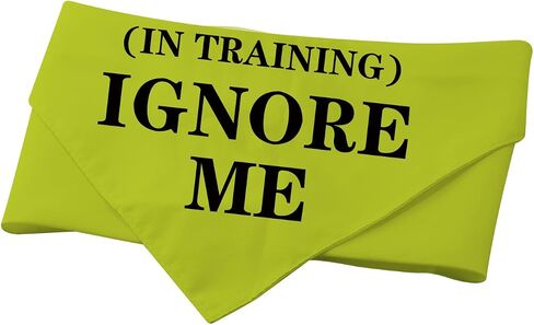 PWHAOO قطعة واحدة من باندانا Ignore Me in Training Dog Bandana Yellow Dog Bandana Anxious Dog Reactive Dog Bandana (تجاهلني (في التدريب) D) in Saudi Arabia