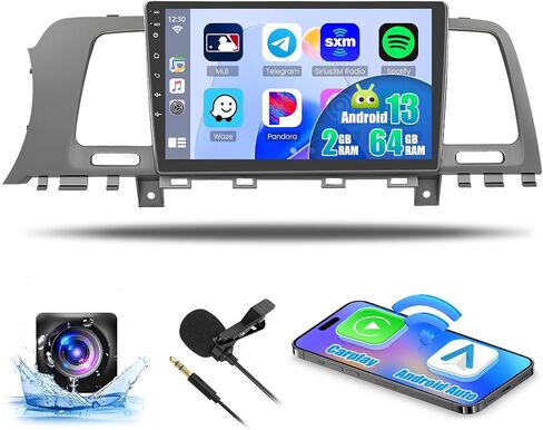 [2G+64G] ستيريو Hikity Android 13 لسيارة Nissan Murano (LHD) 2008-2014 يدعم Carplay & Android Auto، راديو سيارة بشاشة لمس عالية الدقة 9 بوصة مع GPS WiFi BT FM/RDS كاميرا احتياطية SWC Mirror Link in Saudi Arabia