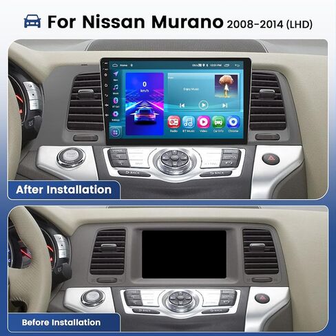 [2G+64G] ستيريو Hikity Android 13 لسيارة Nissan Murano (LHD) 2008-2014 يدعم Carplay & Android Auto، راديو سيارة بشاشة لمس عالية الدقة 9 بوصة مع GPS WiFi BT FM/RDS كاميرا احتياطية SWC Mirror Link in Saudi Arabia
