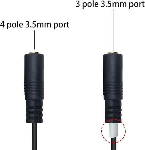 Duttek 6.35mm to 3.5mm Headphone Jack Adapter Cable, Gold-plated 2X 3.5mm 1/8 Inch Male Jack Socket to 6.35mm 1/4 Inch Female Plug Mono Audio Y Splitter Cable 25CM/10 Inch in Saudi Arabia