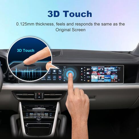 (2pcs) 2024 Cayenne Screen Protector for Porsche Cayenne (Base/S/Turbo GT) 12.3-inch Touchscreen, 2024 Cayenne Standard/Cayenne Coupe Accessories Protective Film High Clarity 12.3" in Saudi Arabia