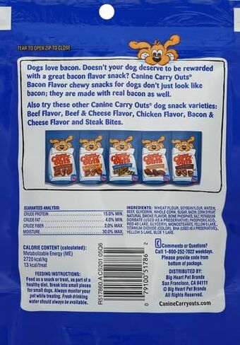 Canine Carry Outs Bacon Flavor Dog Treats, 5-Ounce in Saudi Arabia