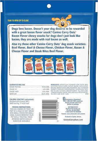 Canine Carry Outs Bacon Flavor Dog Treats, 5-Ounce in Saudi Arabia