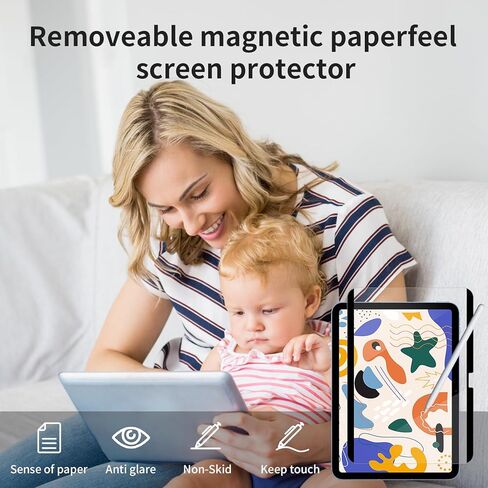 Paperfeel Magnetic Screen Protector for iPad 10.9 Inch 10th 2022 Generation,Anti Glare Write and Draw Like on Paper Screen Protector Film(Removable/Reusable/Bubble Free) in Kuwait
