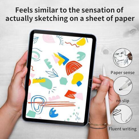 Paperfeel Magnetic Screen Protector for iPad 10.9 Inch 10th 2022 Generation,Anti Glare Write and Draw Like on Paper Screen Protector Film(Removable/Reusable/Bubble Free) in Kuwait