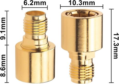 onelinkmore RF Quick Coaxial Adapter SMA Male Quick Push-on to SMA Female Adapter SMA Push-Pull Adapter DC-12GHz Test Testing Tanger 50ohm Pack of 2 in Kuwait