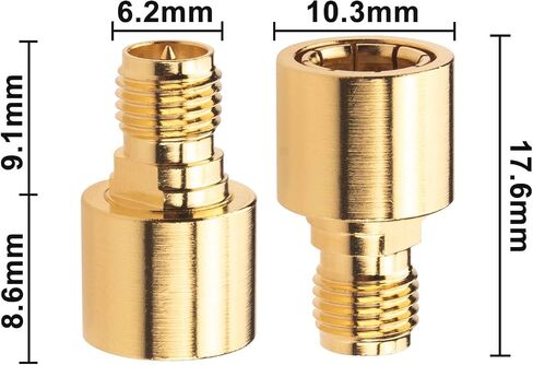 onelinkmore RF Quick Coaxial Adapter SMA Male Quick Push-on to SMA Female Adapter SMA Push-Pull Adapter DC-12GHz Test Testing Tanger 50ohm Pack of 2 in Kuwait