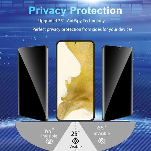 Screen Protector for Galaxy S22 5G, Privacy, Anti-Scratch, 9H Hardness in Saudi Arabia