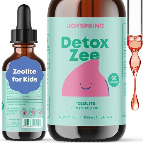 JoySpring Zeolite for Kids - Zeolite Drops Kids Will Love - Berry Flavored Zeolite Kids Will Love - Fortified with Vitamin D3 - Zeolite for Urban Life, Gut Support & Speech - 30 Day Supply in Saudi Arabia