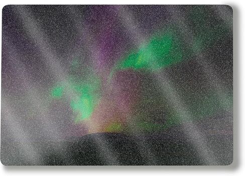 Glossy Glitter Laptop Skin Compatible with Alienware M18 R2 (2024) - Aurora Borealis - Premium 3M Vinyl Protective Wrap Decal Cover - Easy to Apply | Crafted in The USA by MightySkins in Kuwait