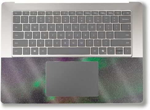 Glossy Glitter Laptop Skin Compatible with Alienware M18 R2 (2024) - Aurora Borealis - Premium 3M Vinyl Protective Wrap Decal Cover - Easy to Apply | Crafted in The USA by MightySkins in Kuwait