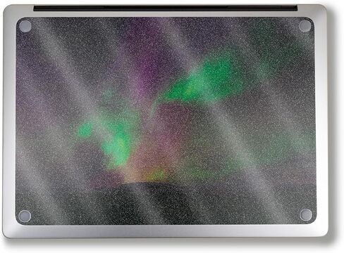Glossy Glitter Laptop Skin Compatible with Alienware M18 R2 (2024) - Aurora Borealis - Premium 3M Vinyl Protective Wrap Decal Cover - Easy to Apply | Crafted in The USA by MightySkins in Kuwait