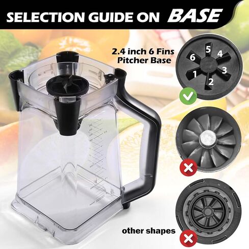 إبريق استبدال الخلاط سعة 72oz من BABORUI متوافق مع خلاطات Ninja، قطع غيار خلاط متينة مطورة متوافقة مع خلاط Ninja BL610 الاحترافي على سطح الطاولة (نموذج جديد) in Kuwait