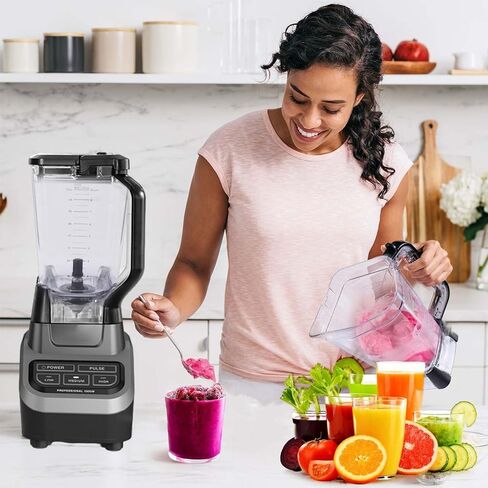 إبريق استبدال الخلاط سعة 72oz من BABORUI متوافق مع خلاطات Ninja، قطع غيار خلاط متينة مطورة متوافقة مع خلاط Ninja BL610 الاحترافي على سطح الطاولة (نموذج جديد) in Kuwait