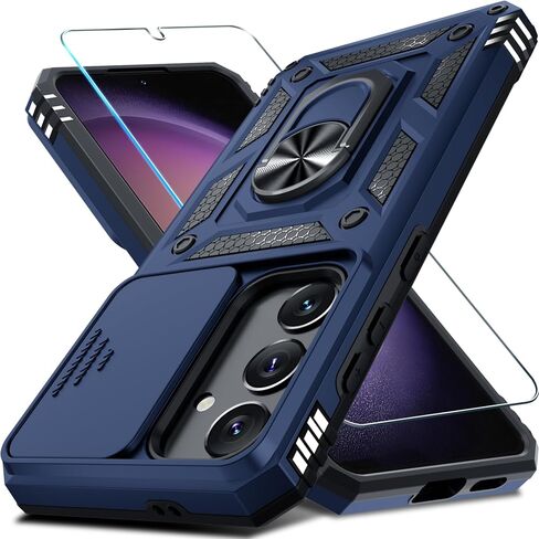 Janmitta for Samsung Galaxy S26 FE Case Built in Slide Camera Cover,Purple in Kuwait