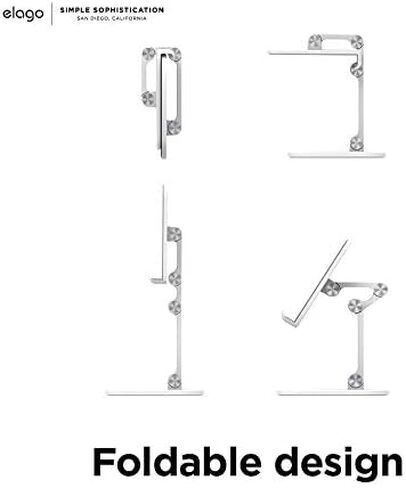 elago M5 Adjustable Phone Stand – Cell Phone Holder for Desk Compatible with iPhone 12 (5.7, 6.1, 6.7) and Compatible with All iPhone Models, All Smartphones (Black) in Saudi Arabia