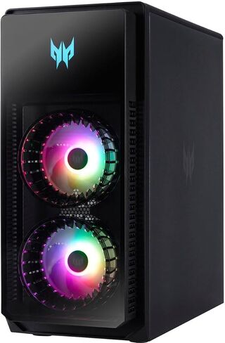 كمبيوتر مكتبي للألعاب acer Predator Orion 5000 (Intel i7-14700F 20-Core، 64GB DDR5 4400MHz RAM، 128GB PCIe SSD + 2TB HDD (3.5)، GeForce RTX 4070 Super 12GB، WiFi، Bluetooth، Win 11 Pro) مع قاعدة توصيل USB-C in Saudi Arabia
