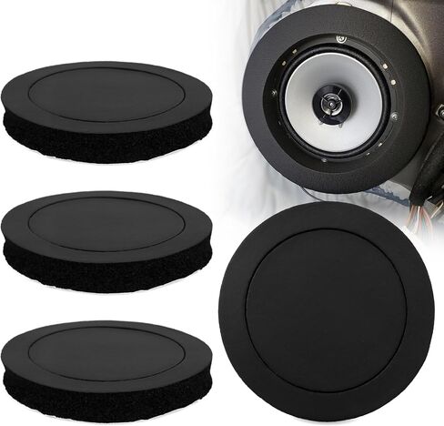 RYANSTAR RACING 4PCS 6.5 inch Foam Speaker Enhancer Compatible with 6 inch and 6.5 inch Speakers Soundproof Cotton Pad Universal High Rebound Sponge Bass Blocker Kit in Saudi Arabia