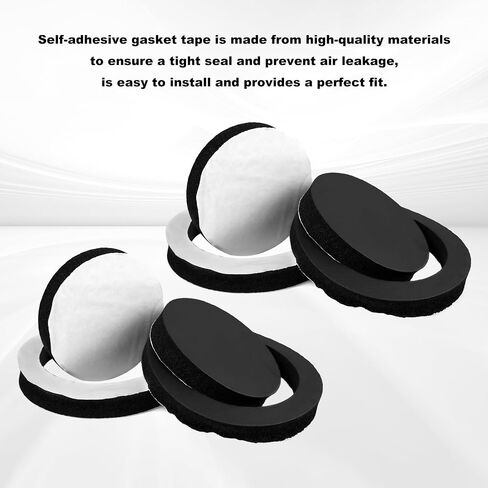 RYANSTAR RACING 4PCS 6.5 inch Foam Speaker Enhancer Compatible with 6 inch and 6.5 inch Speakers Soundproof Cotton Pad Universal High Rebound Sponge Bass Blocker Kit in Saudi Arabia
