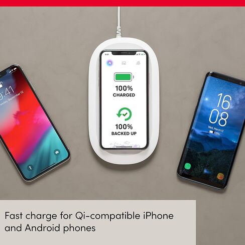 2-in-1 (wireless fast charging + 128GB photo/video backup) - SanDisk Ixpand Wireless Charger Sync (Qi-certified, 10W Fast Charge, works with iPhone and Android) in Saudi Arabia