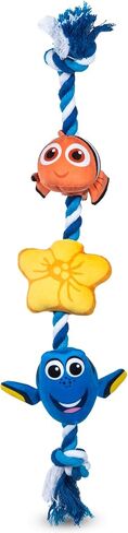 Pixar’s Finding Nemo Rope Toy for Dogs, Squeak and Crinkle | Disney Pixar Dog Toys | Dory & Nemo Fun Tug Style Dog Toy, 15 Inch in Saudi Arabia
