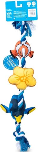 Pixar’s Finding Nemo Rope Toy for Dogs, Squeak and Crinkle | Disney Pixar Dog Toys | Dory & Nemo Fun Tug Style Dog Toy, 15 Inch in Saudi Arabia