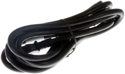 Heavy Duty Computer Power Cord 14 AWG, 15A/125V 5-15P to C13, (NEMA 5-15P to IEC-60320-C13) 3 ft, 3 Prong Power Cord, Black Lifetime Wty in Saudi Arabia