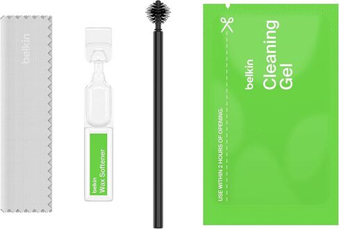 Belkin AirPods Cleaning Kit for One-Time Use – Fast, Easy, & Safe AirPod Cleaner Set, Safely Removes 99% of Earwax & Dirt, Restores Earbuds – Compatible with AirPods Gen 1, 2, & 3 in Saudi Arabia