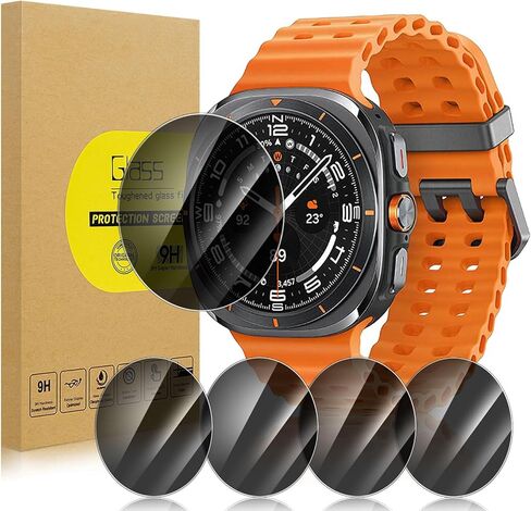 5 Pack Privacy Screen Protector for Samsung Galaxy Watch 7 44mm [Anti-Spy Tempered Glass] Easy Install, Tempered Glass Protector for Galaxy Watch 7 44mm in Kuwait