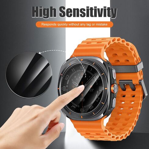 5 Pack Privacy Screen Protector for Samsung Galaxy Watch 7 44mm [Anti-Spy Tempered Glass] Easy Install, Tempered Glass Protector for Galaxy Watch 7 44mm in Kuwait