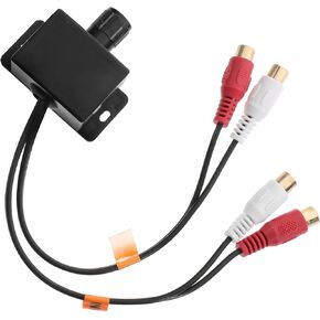 ERINGOGO Car RCA Audio Regulator Bass Amp Audio Amplifier for Speakers Audio Amplifier for Home Theater Car RCA Remote Amplifier RCA Bass Knob Adjust Copper Core Video Player