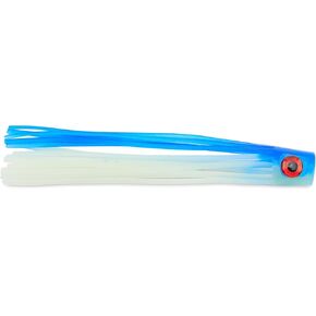 C&H Lures Lil Stubby Chugger Lure - Blue/White 5.5 Inch Flesh-Like Body, Single or Bulk 10 Pack, One Piece Saltwater Fishing Lures, Versatile for Saltwater Fishing, Premium Fishing Lures Saltwater