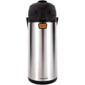 Heritage66 Advanced Thermal Coffee Carafe -Triple Wall Vacuum Insulated Flask- Thermos Keeping Beverages Hot for 12 Hours /24 Hours Cold Tea, Water, and Coffee Dispenser (3 Liter / 101 Oz)
