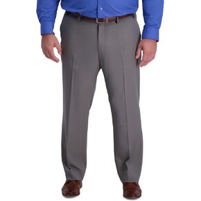 Haggar Men's Active Series Performance Straight Fit Flat Front Dress Pant