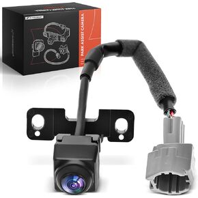 A-Premium Park Assist Camera Rear View Backup Reverse Camera Compatible with Select Hyundai Models - 2013 2014 2015 2016 Santa Fe - Replace# 95760B8150