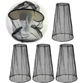 Mosquito Head Net Mesh Set, 4 PCS, Lightweight and Breathable, Adjustable Fit