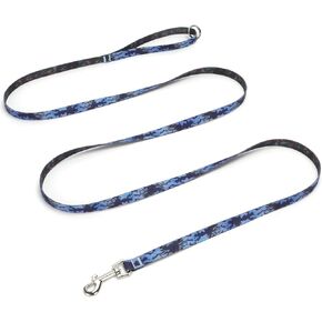 WYuZe Waterproof Dog Leash 7 FT, Odor-Proof Strong Coated Nylon Webbing Easy to Clean, Small Dog Leash with Fashion Pattern, Rainbow