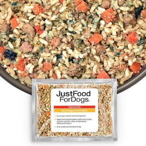 JustFoodForDogs Renal Support Low Protein Dog Food for Kidney Health, Fresh Frozen, Rx, 18 oz (Pack of 7)