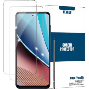 واقي شاشة Moto G stylus 5G 2023، [عبوة من قطعتين] واقي شاشة من الزجاج المقوى عالي الدقة [لمس ثلاثي الأبعاد] [خالي من الفقاعات] [مضاد للخدش] واقي شاشة زجاجي لهاتف Moto G stylus 5G 2023 in Kuwait