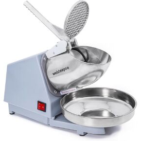 Electric Ice Shaver Snow Cone Maker Machine 143lbs/hr with Ice Pick for Home and Commercial Use