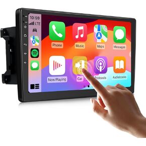 Eonon 10.1 Inch Car Radio Stereo Compatible with Jeep Wrangler Compass Dodge Ram Chrysler, Android 13 Wireless Carplay Android Auto GPS Navigation, Bluetooth, SWC, 2G+32G - GPA13